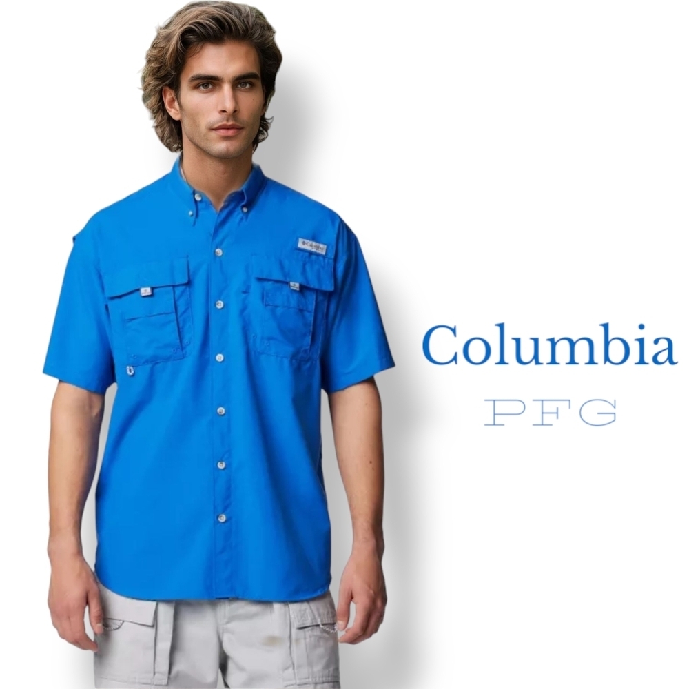 Columbia Men’s PFG Bahama II Short Sleeve Fishing Shirt